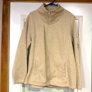 Zip up sweater jacket